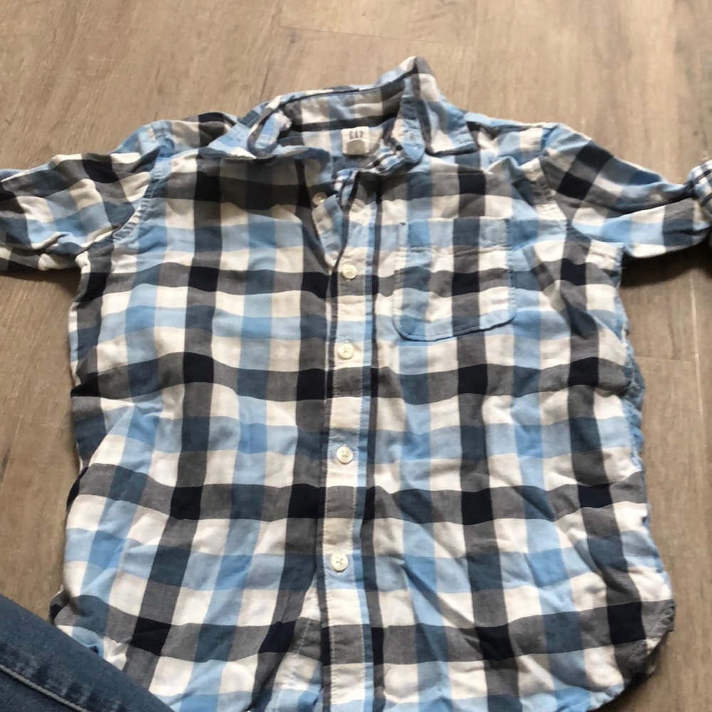 Boys dress flannel shirt